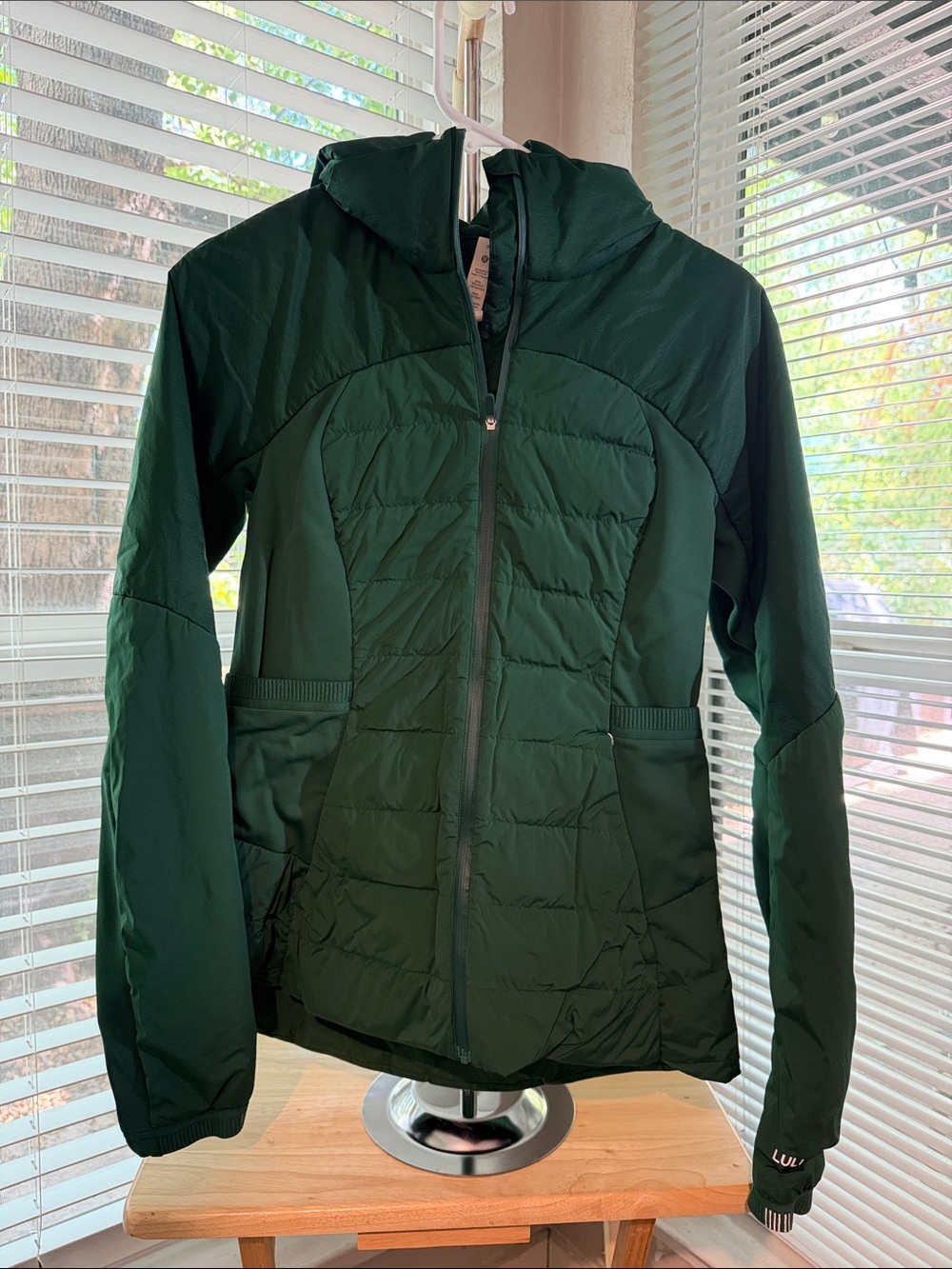 lululemon athletica Forest Green Hooded Insulated Puffer Jacket